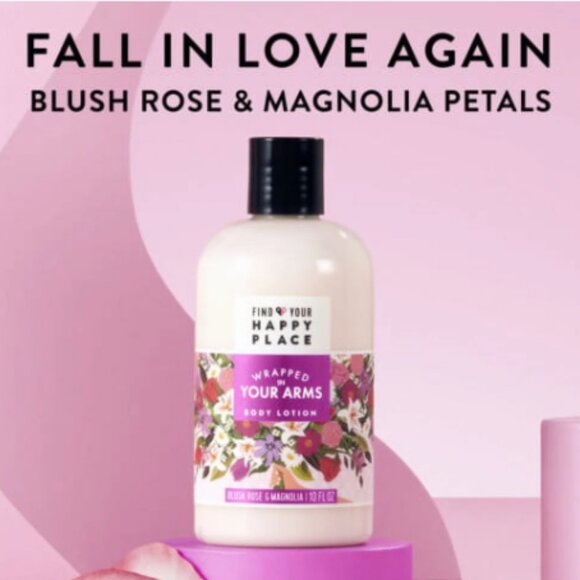 Find Your Happy Place, Moisturizing Body Lotion Blush Rose and Magnolia - Picture 2 of 3